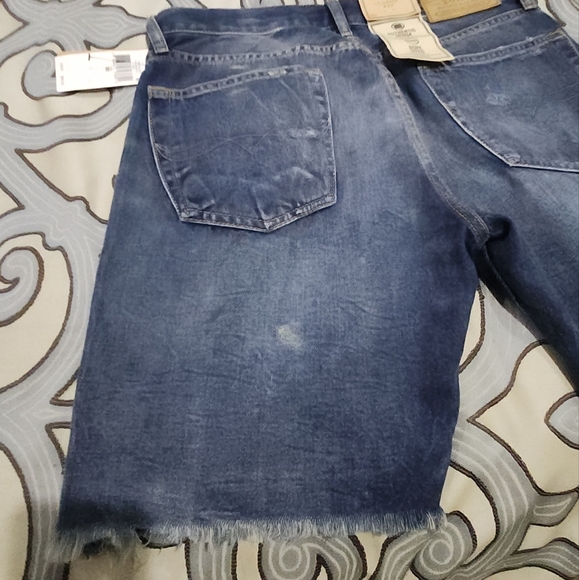 SOLD! NWT Polo Ralph Lauren Paint Spatter Cut off Classic Fit Denim Jean-Shorts - Picture 9 of 12